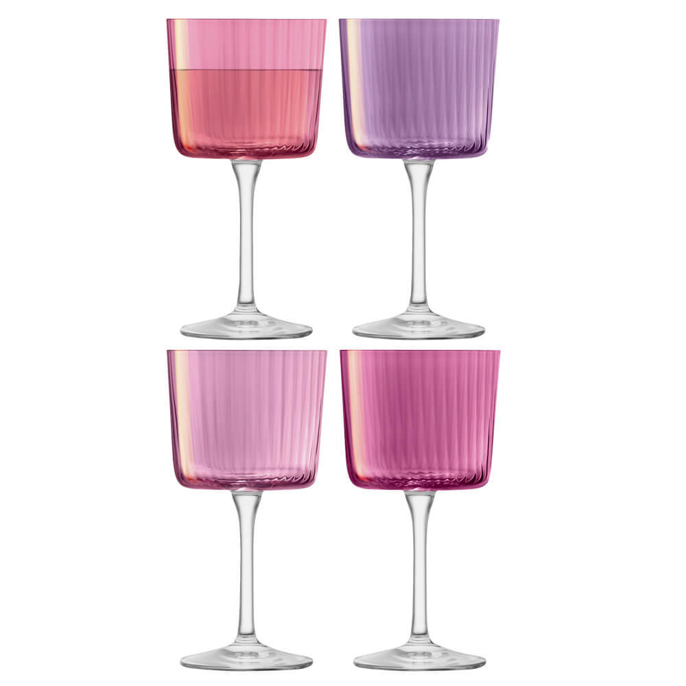 LSA Garnet Gems Set of 4 Wine Glasses